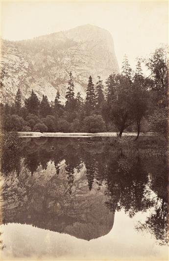 (TRAVEL--CARLETON WATKINS, WILLIAM HENRY JACKSON) An album titled America with more than 100 photographs, including 4 credited to Carle